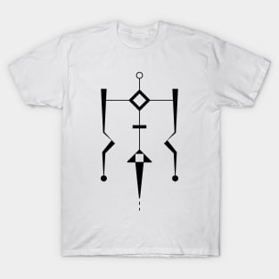 Geometric Tooniefied Design 2 (Light) T-Shirt